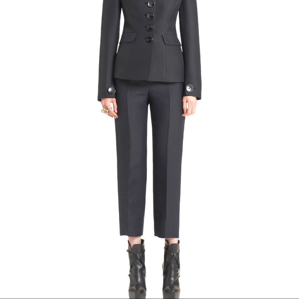 PORTS 1961 Charcoal Grey 100% Wool Trouser Pants Size 6